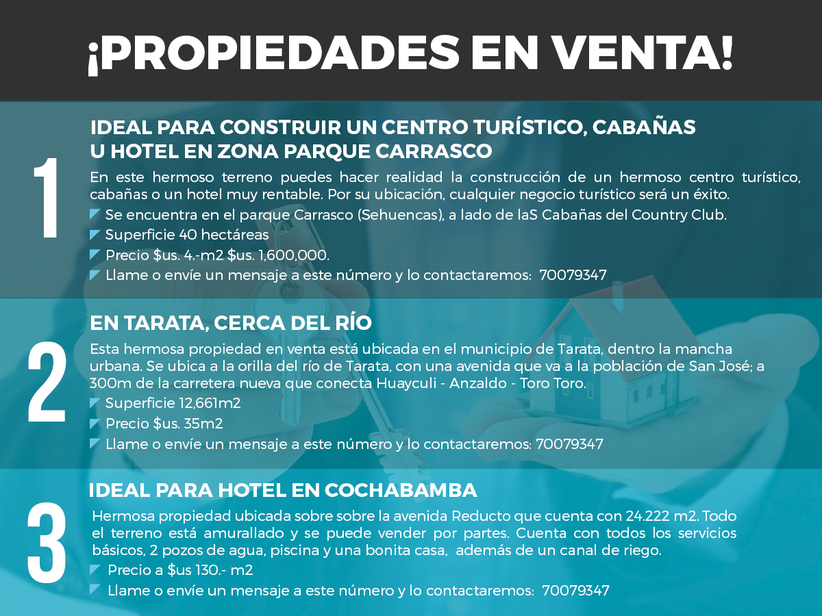 Publicidad / Oportunidad de negocios para el sector turístico.